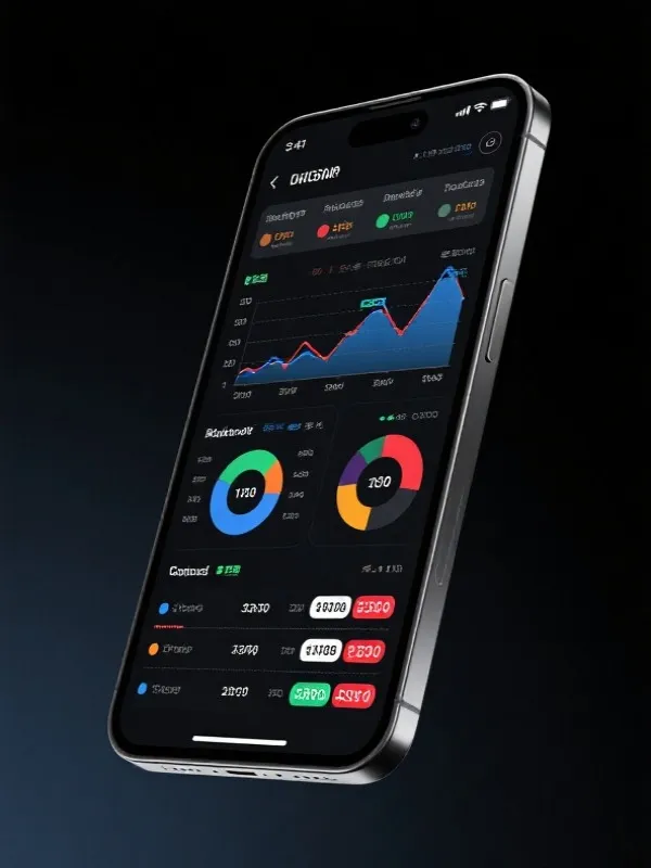 App Interface showing historical data
